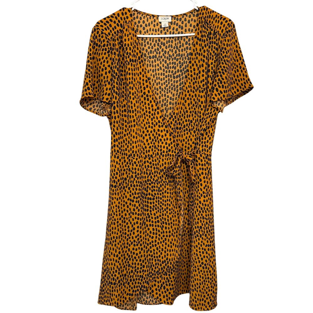J.Crew Short Sleeve Polka Dot Warp Dresses